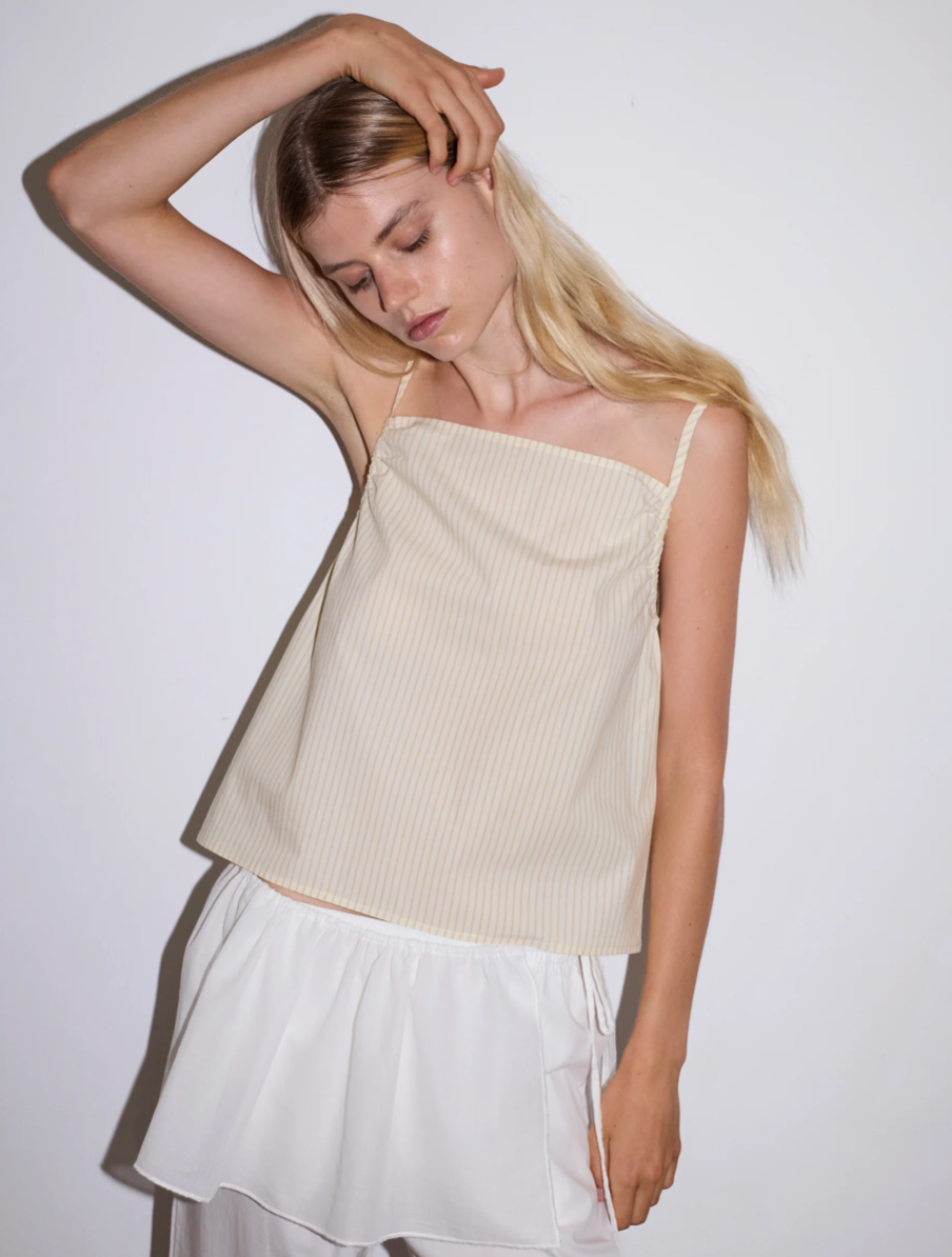 Deiji Studios - Gathered Strap Top