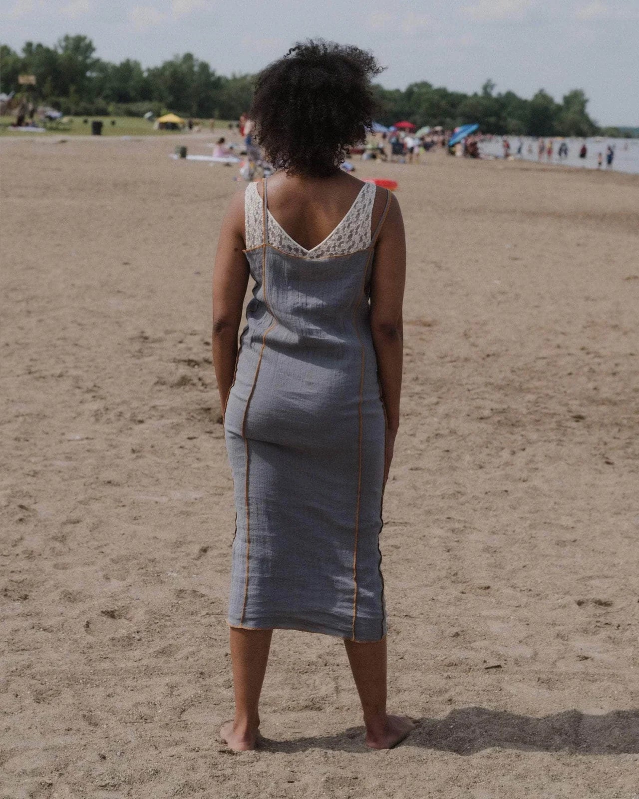 Baserange - Shok Slip Dress / Bayon Grey